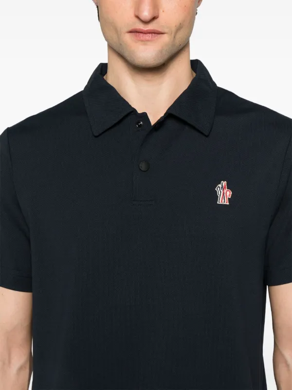 Moncler Grenoble short-sleeve Polo Shirt | Blue | FARFETCH IN