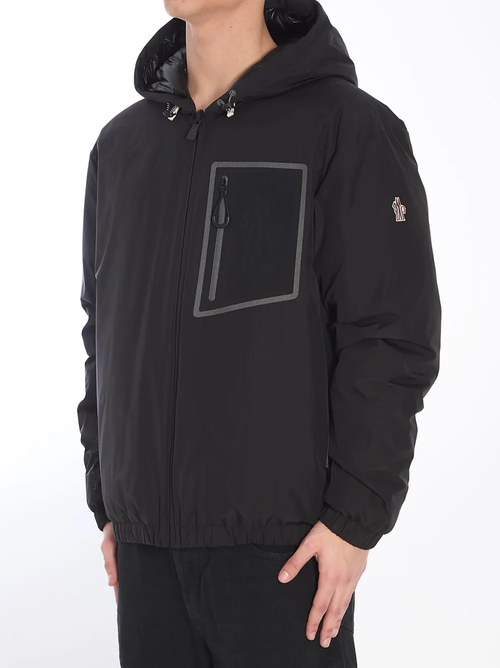 Shop Moncler Bergun Jacket In Black