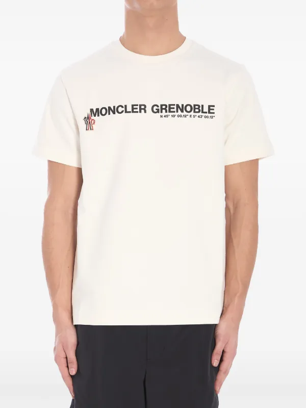 Moncler Grenoble Print T-shirt in White