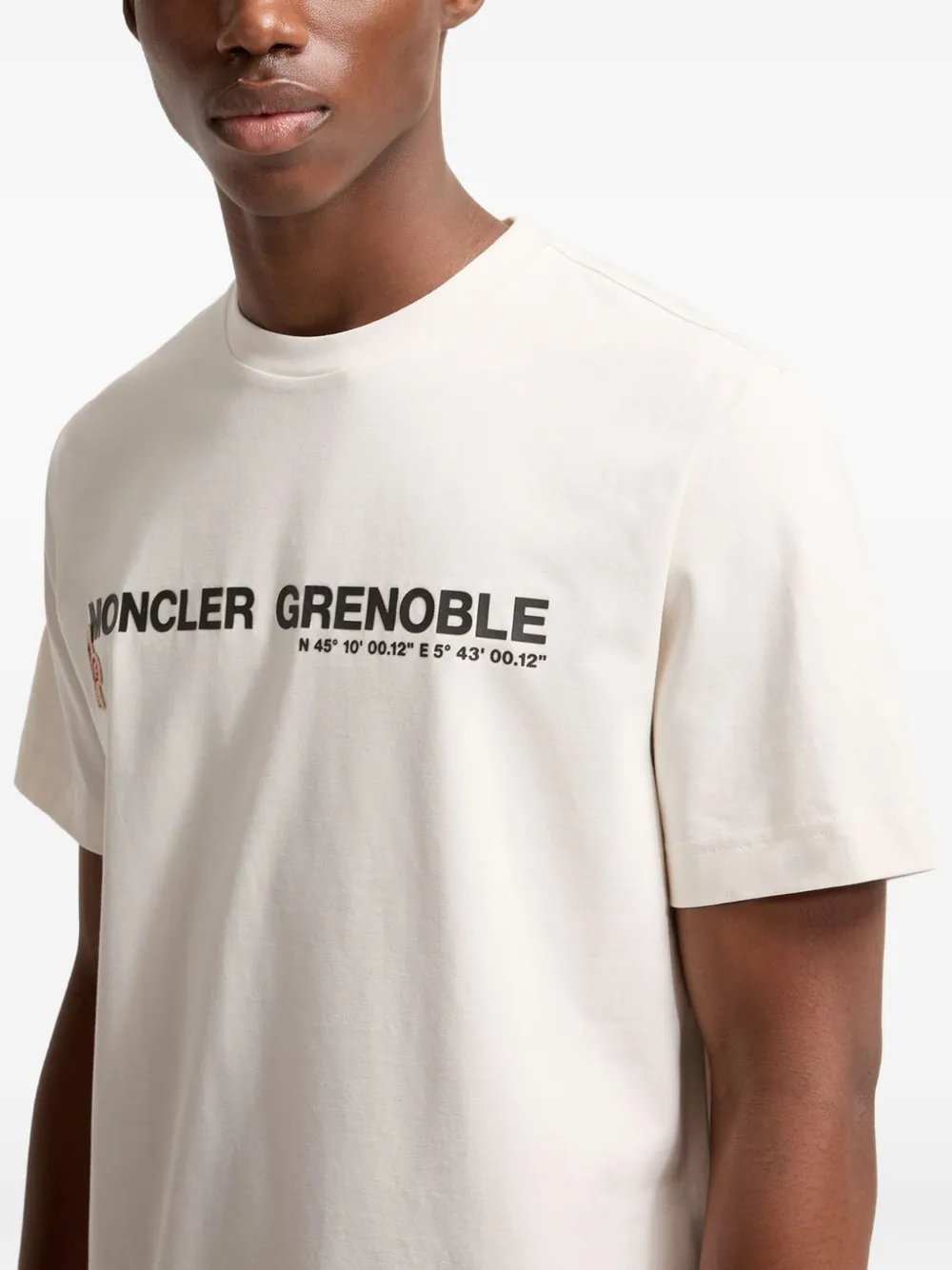 Moncler Grenoble T-shirt met print Wit