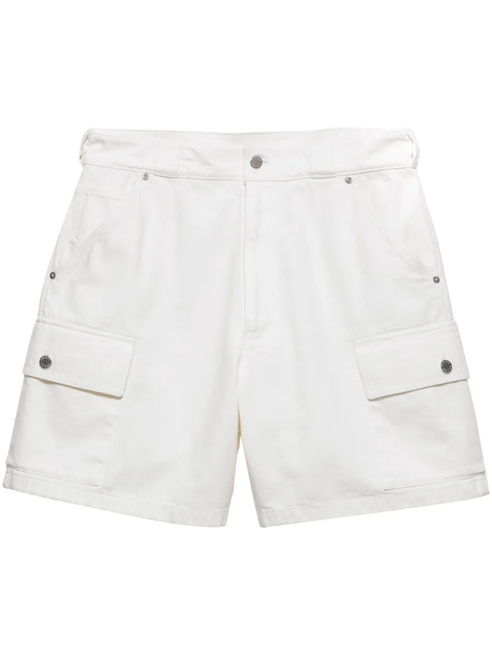 Prada Shorts met triangel logo Wit