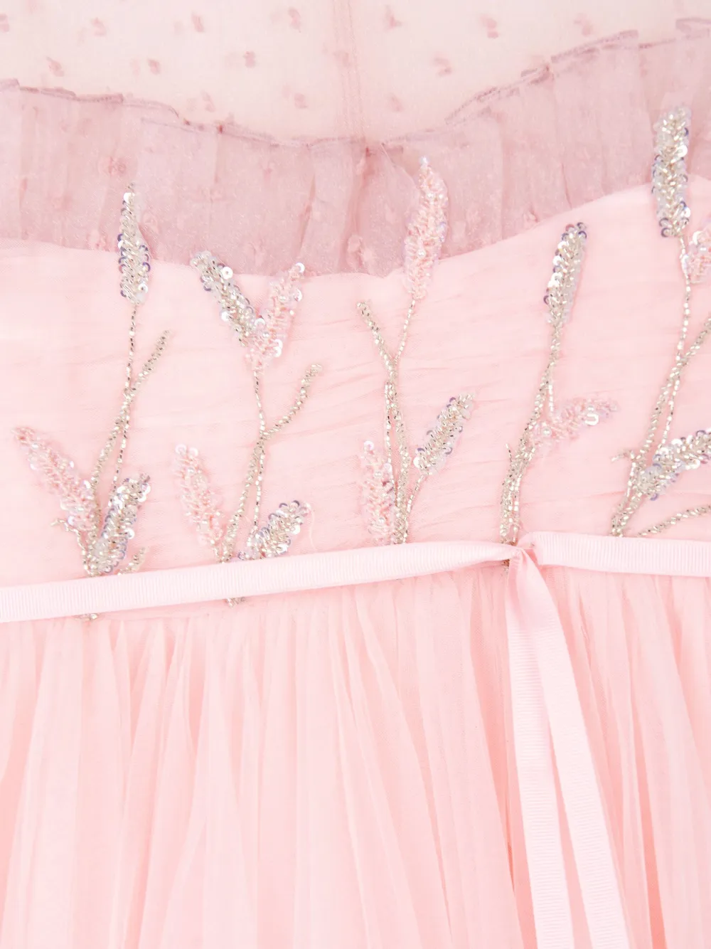MAISON AVA Jurk verfraaid met pailletten Roze