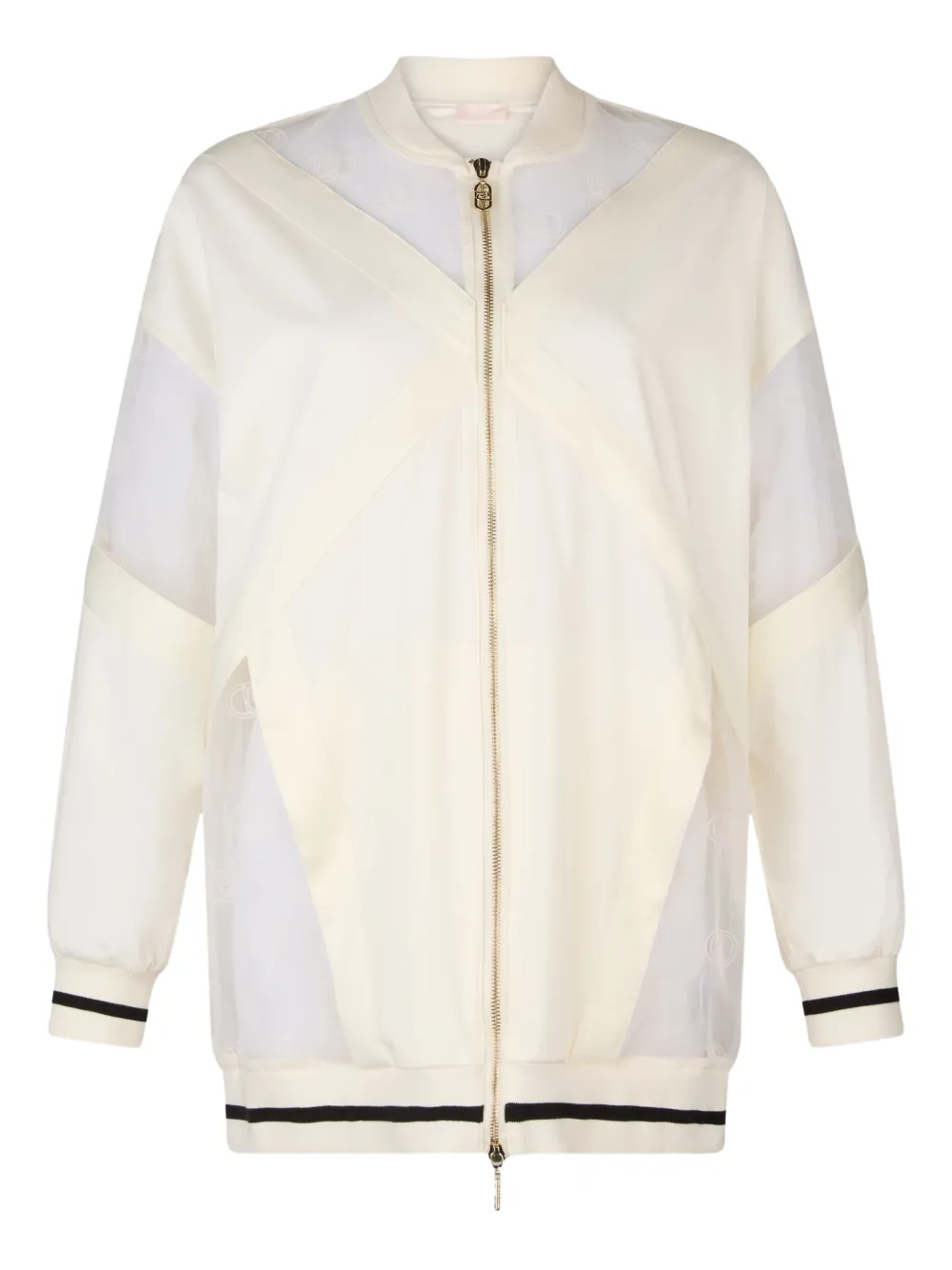 LIU JO monogram-pattern jacket | White | Image 1