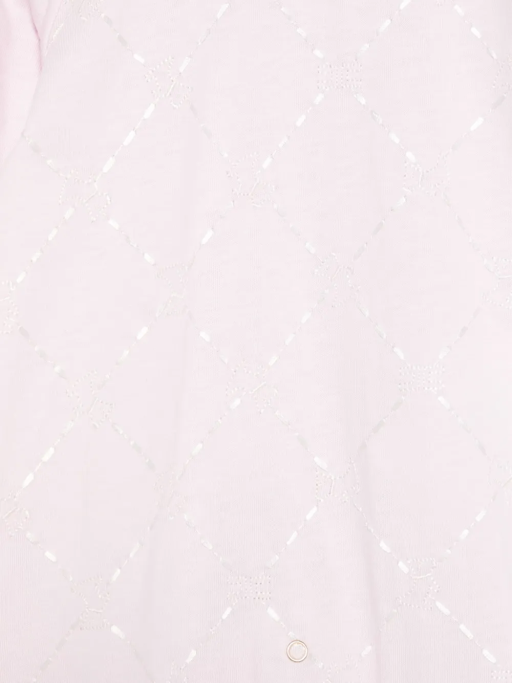 Elisabetta Franchi La Mia Bambina Pyjama met geborduurd logo Roze