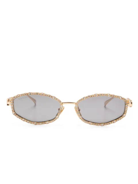 Gucci Eyewear نظارة شمس بإطار بيضاوي