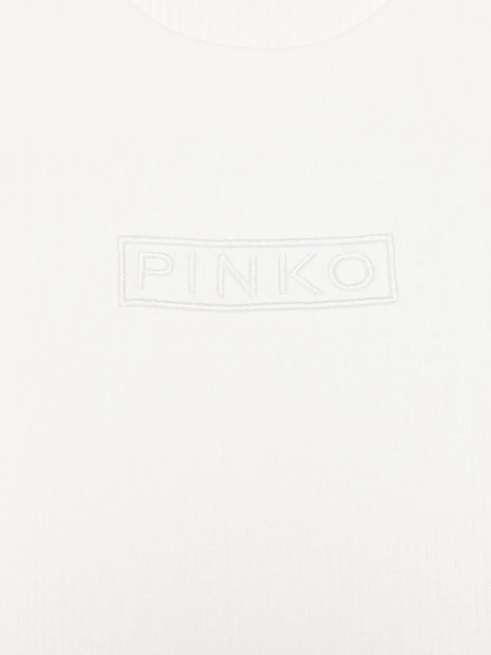 Pinko Kids Jurk met geborduurd logo Wit