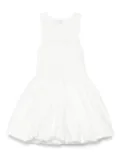 Pinko Kids logo-embroidered dress - White