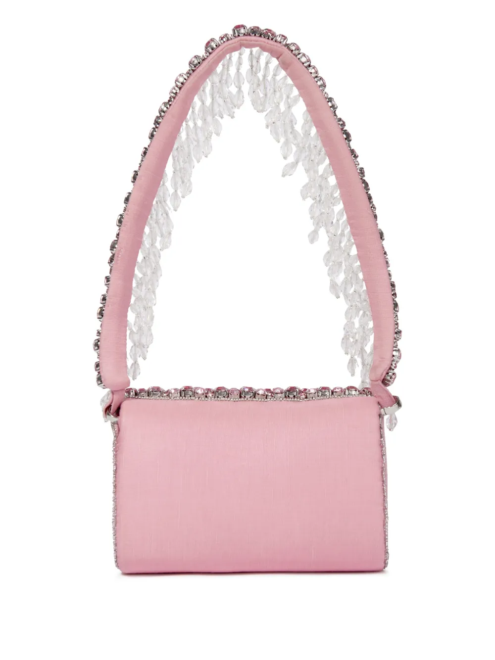 MAISON AVA crystal-embellished shoulder bag - Roze