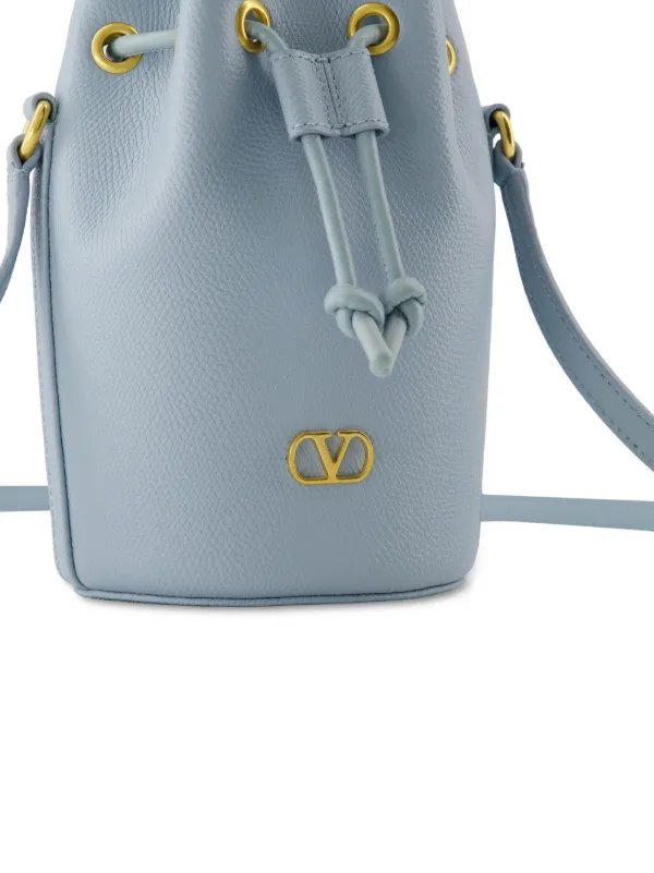 Valentino Garavani VLogo Bucket Bag | Blue | FARFETCH