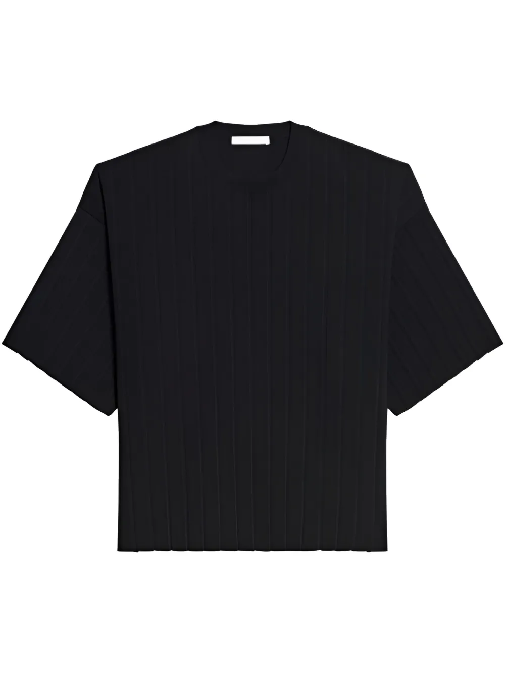 Helmut Lang ribbed T-shirt Zwart