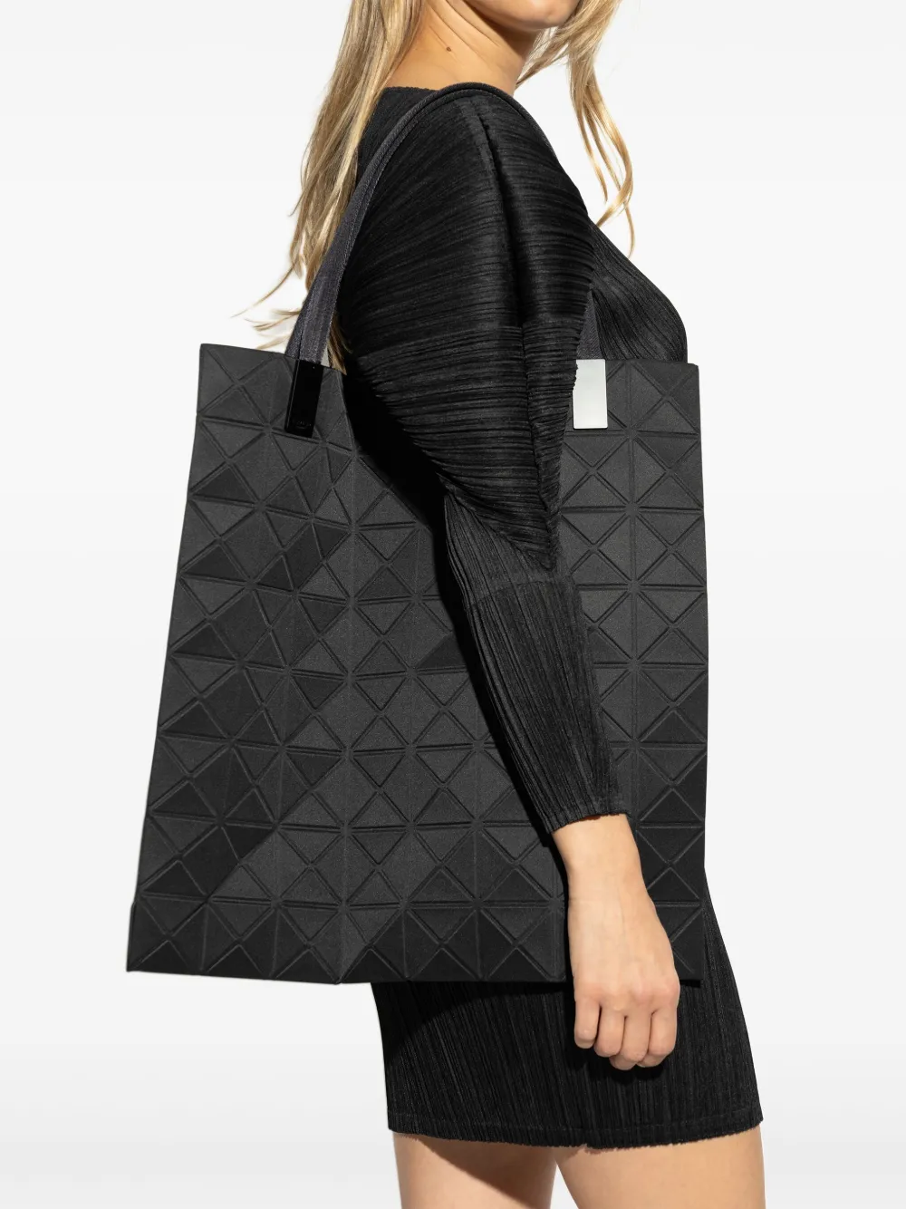 Bao Bao Issey Miyake geometric-panelled tote bag - Zwart