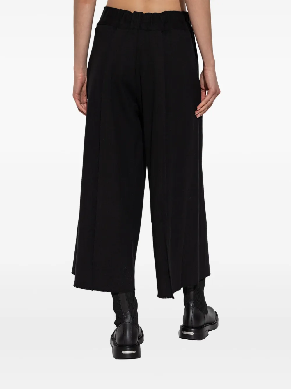 Issey Miyake Broek met wijde pijpen Zwart