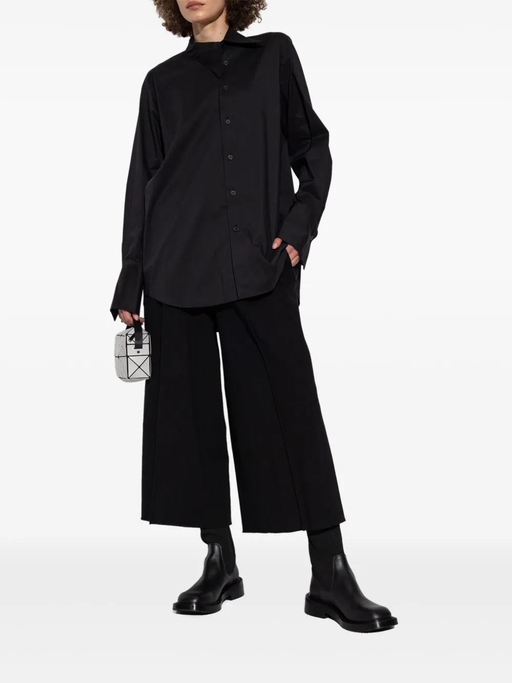 Issey Miyake wide-leg trousers - Zwart