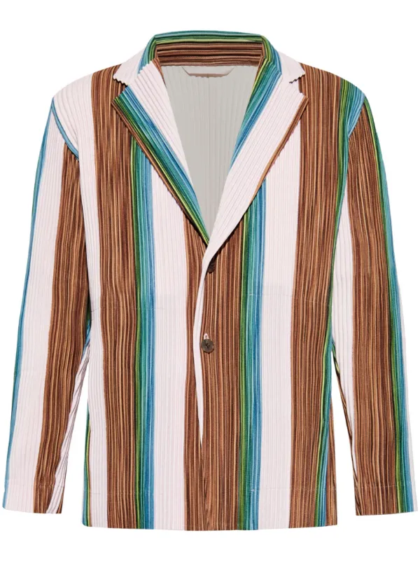 Homme Plissé Issey Miyake プリーツ ジャケット | ブラウン | FARFETCH JP Homme Plissé Issey Miyake プリーツ ジャケット | ブラウン | FARFETCH JP