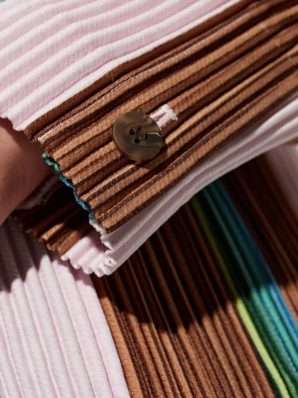 ISSEY MIYAKE イッセイミヤケ プリーツジャケット ブラウン M Homme Plissé Issey Miyake プリーツ ジャケット | ブラウン | FARFETCH JP