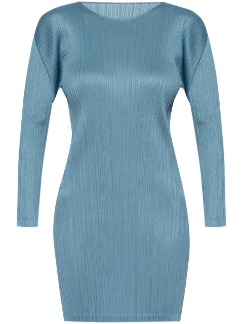 Pleats Please Issey Miyake pleated mini dress