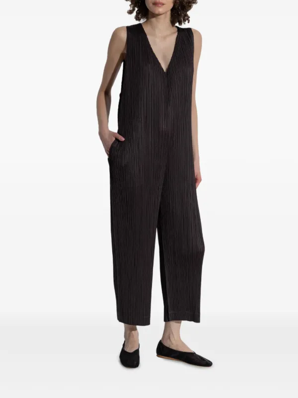 プリーツプリーズジャンプスーツ