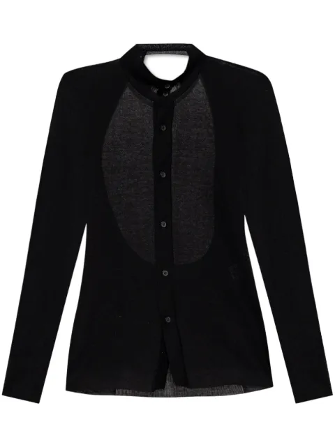 Issey Miyake open-back cardigan