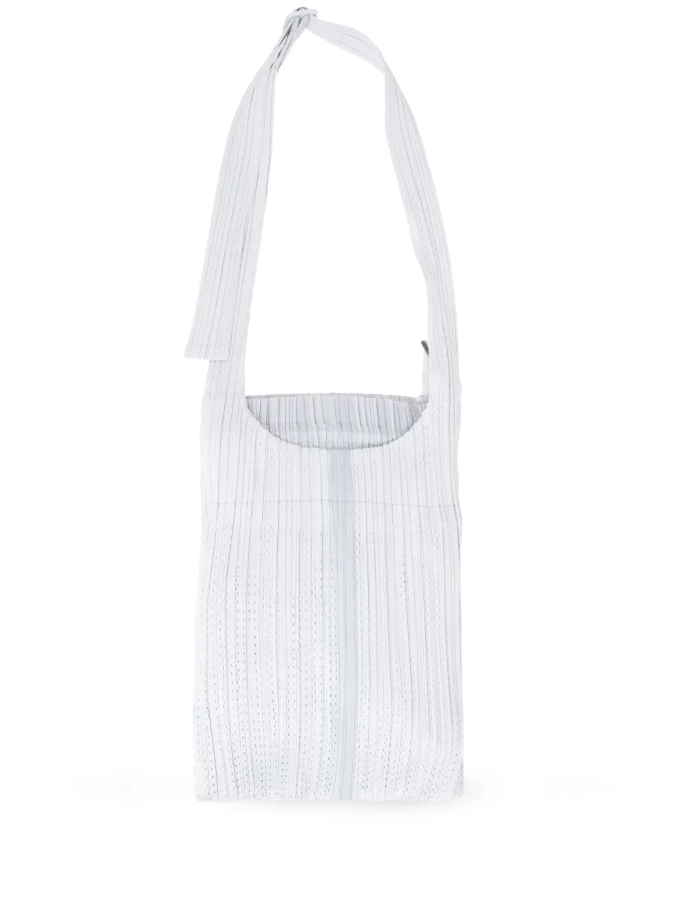 pleated tote bag