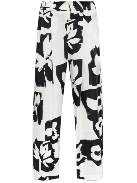 Issey Miyake abstract-print trousers