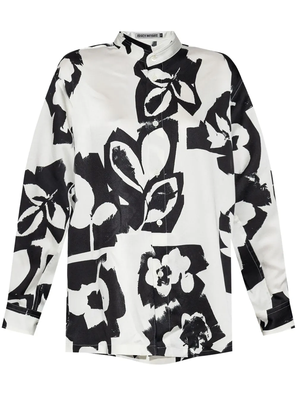 Issey Miyake camisa con estampado floral | negro | Image 1