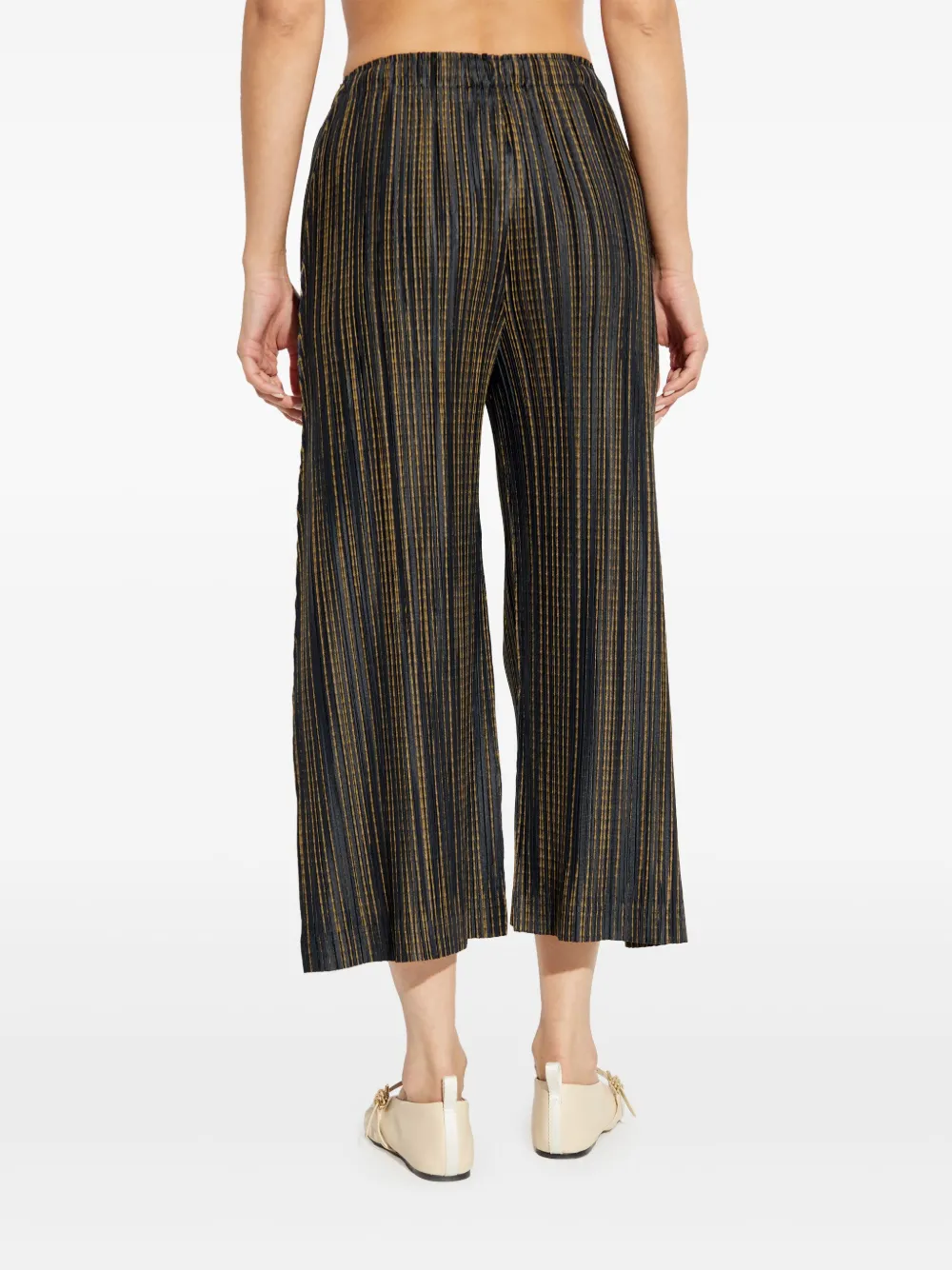 Pleats Please Issey Miyake Broek met print Zwart