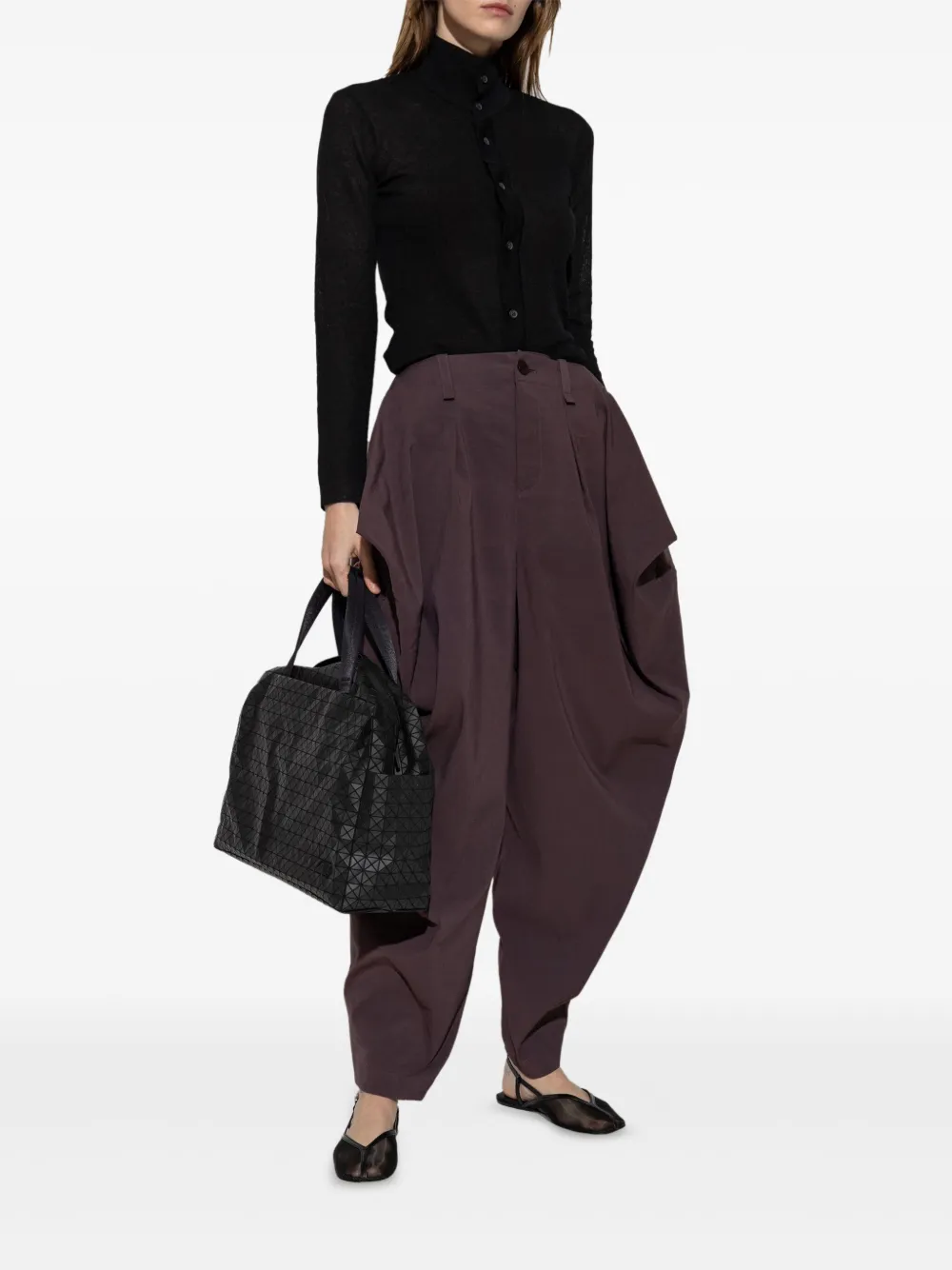 Issey Miyake wide-leg trousers - Paars