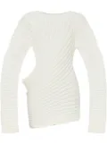 Issey Miyake pleated top - White