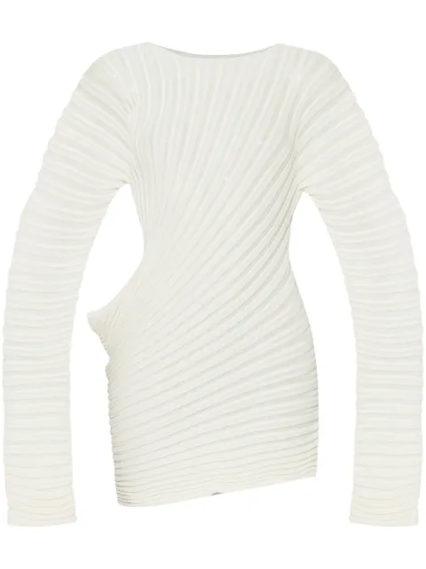 Issey Miyake توب بكسرات