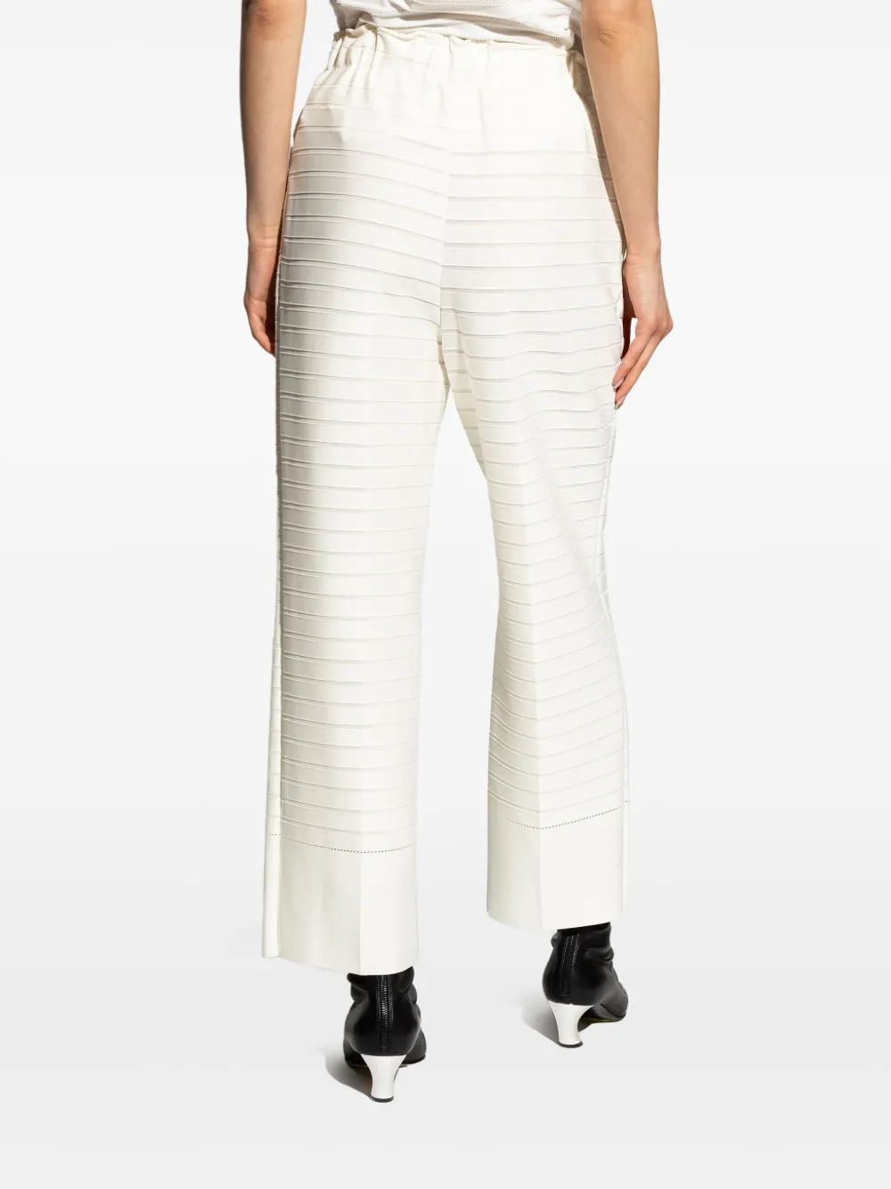 Issey Miyake High waist broek Wit