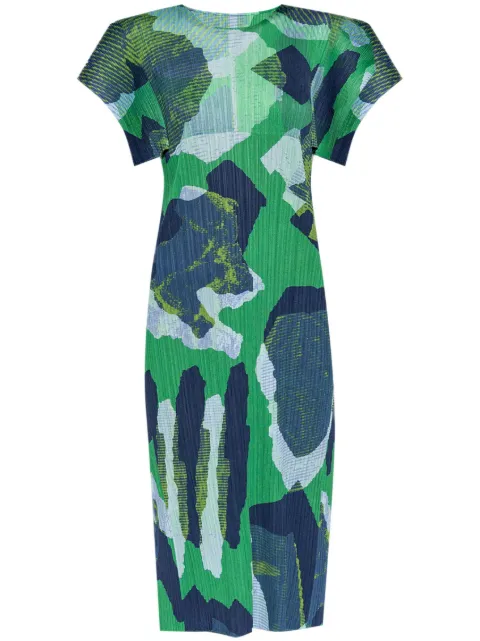 Pleats Please Issey Miyake pleated midi dress