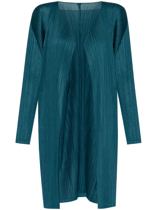 Pleats Please Issey Miyake プリーツ コート | グリーン | FARFETCH JP