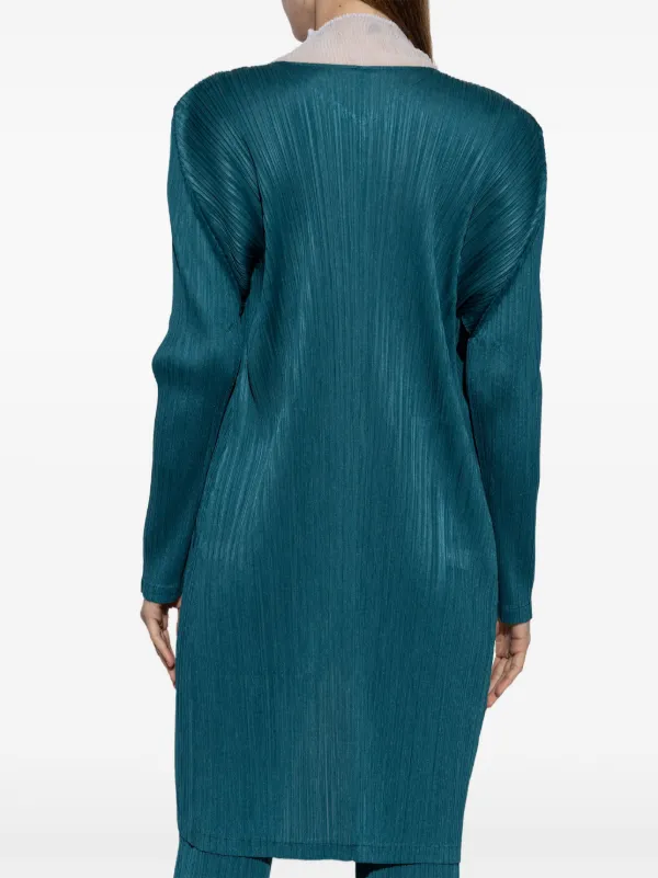 Pleats Please Issey Miyake プリーツ コート | グリーン | FARFETCH JP