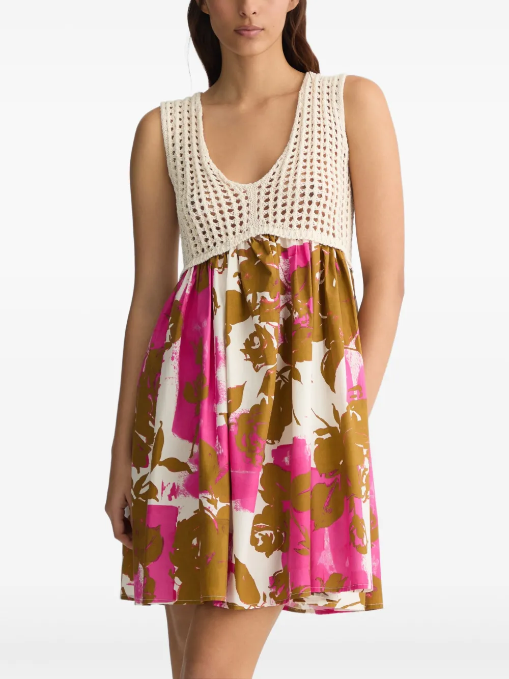 LIU JO Jurk met print Beige