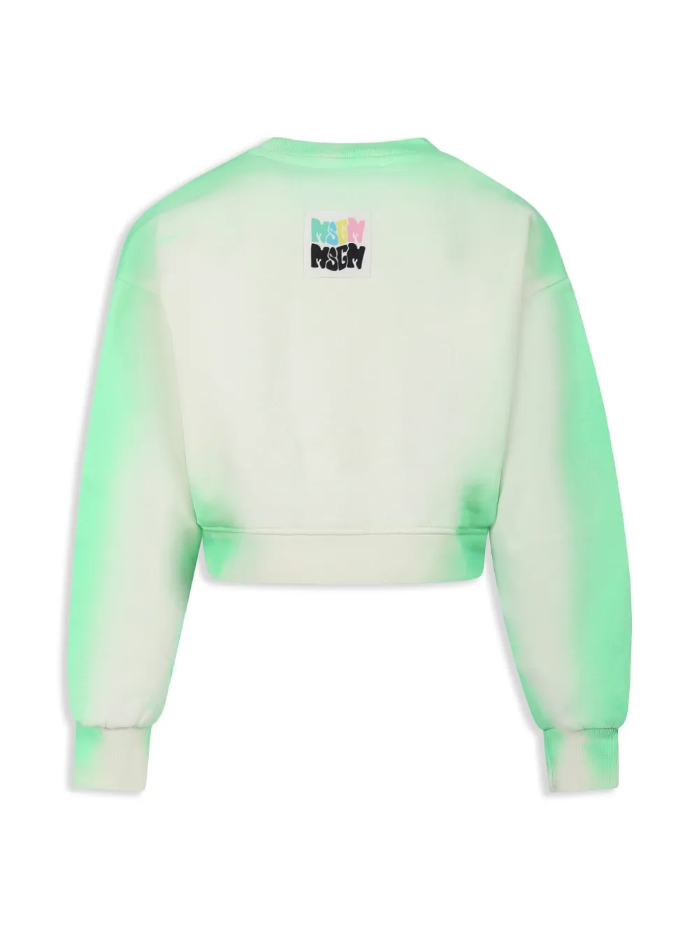 MSGM Kids cotton sweatshirt - Groen