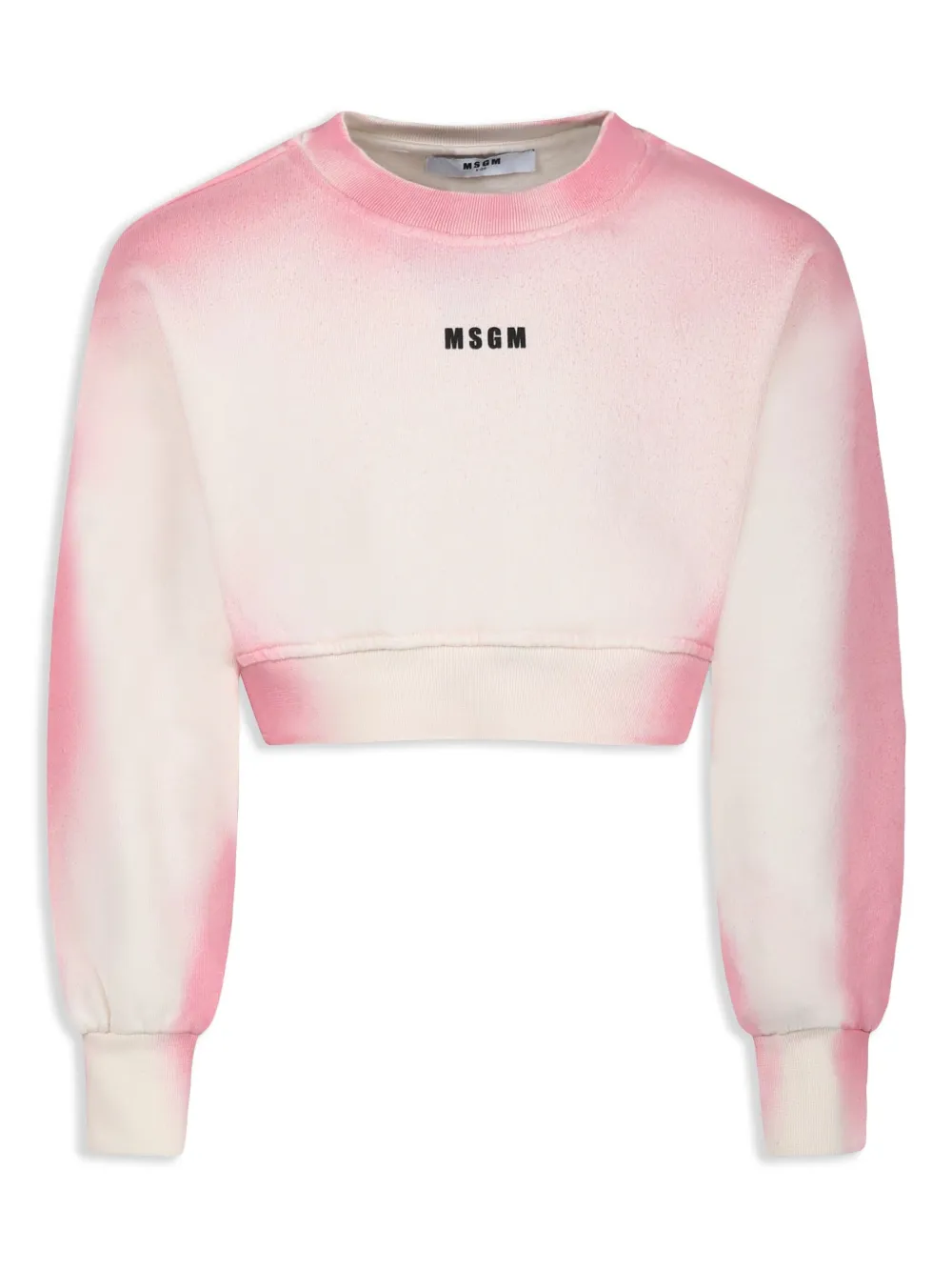 MSGM Kids sudadera estampada | rosado | Image 1