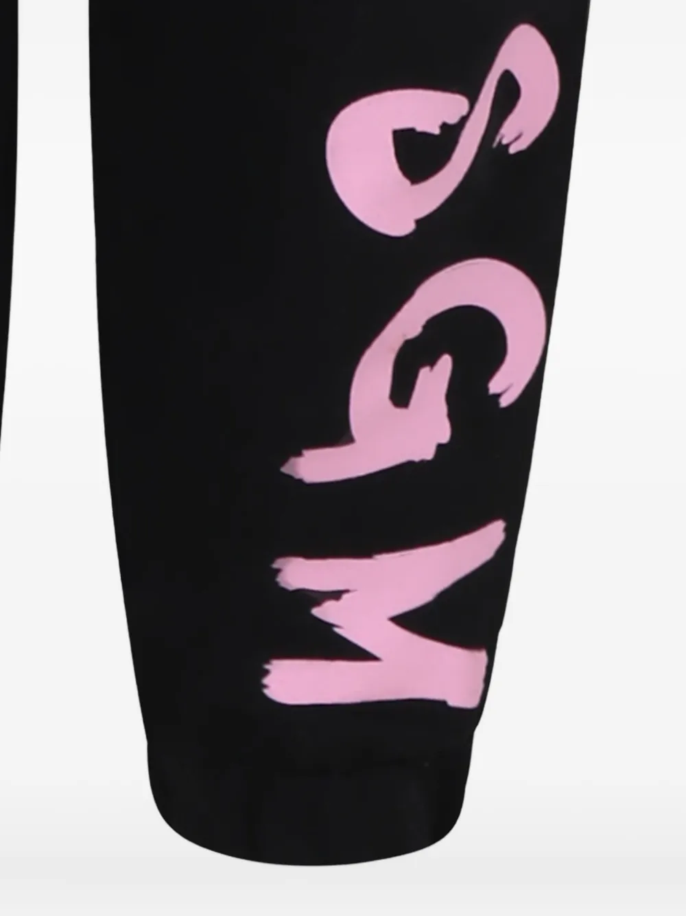 MSGM Kids Broek met logo Zwart