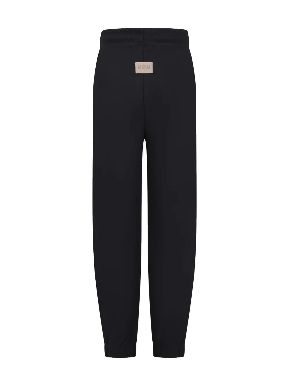 Msgm Drawstring Trousers In Black