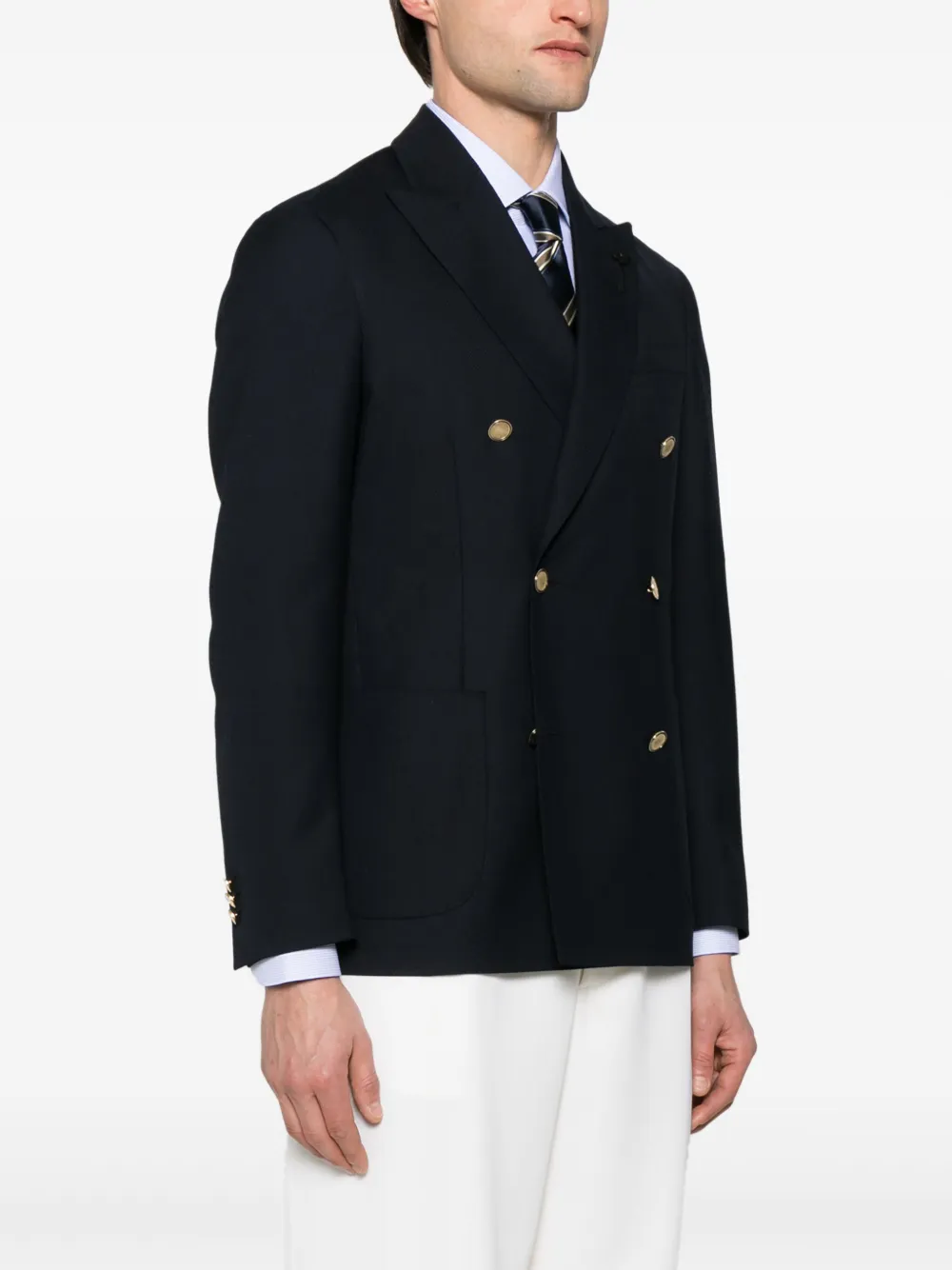Lardini Blazer met broche Blauw