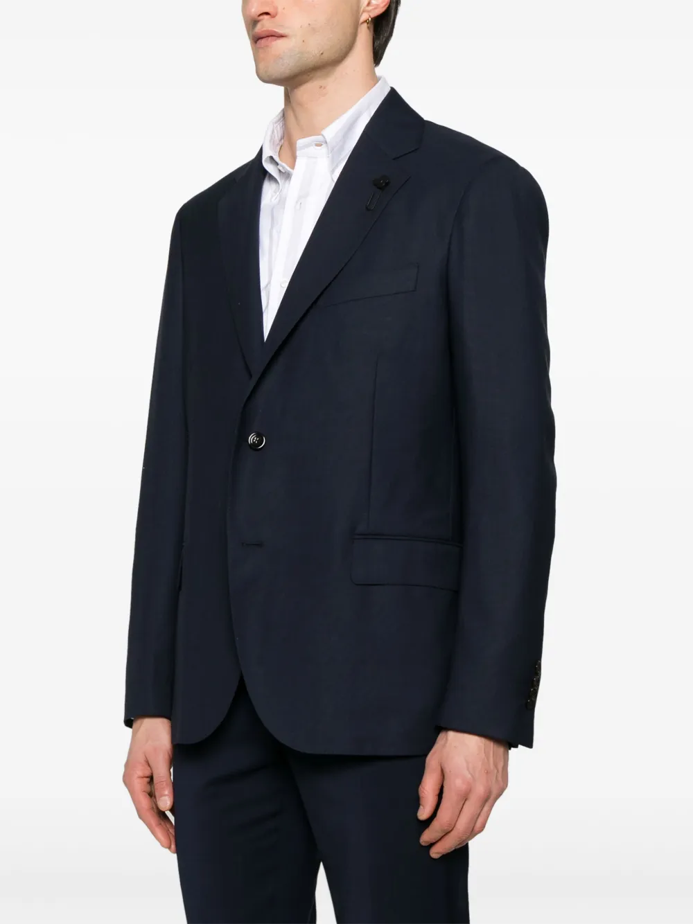 Lardini Blazer met broche Blauw
