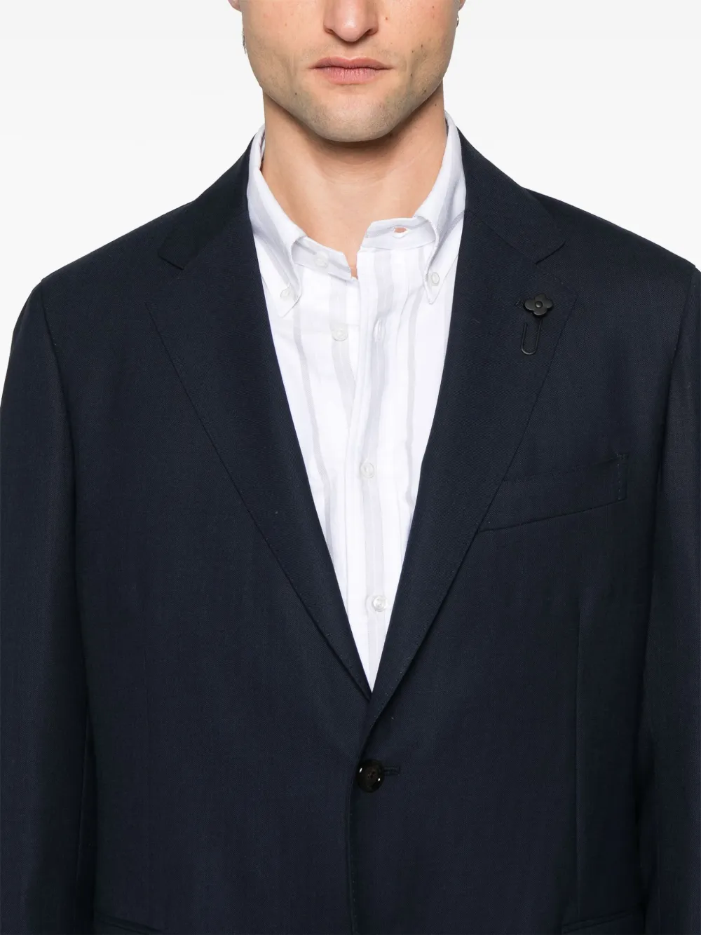 Lardini Blazer met broche Blauw