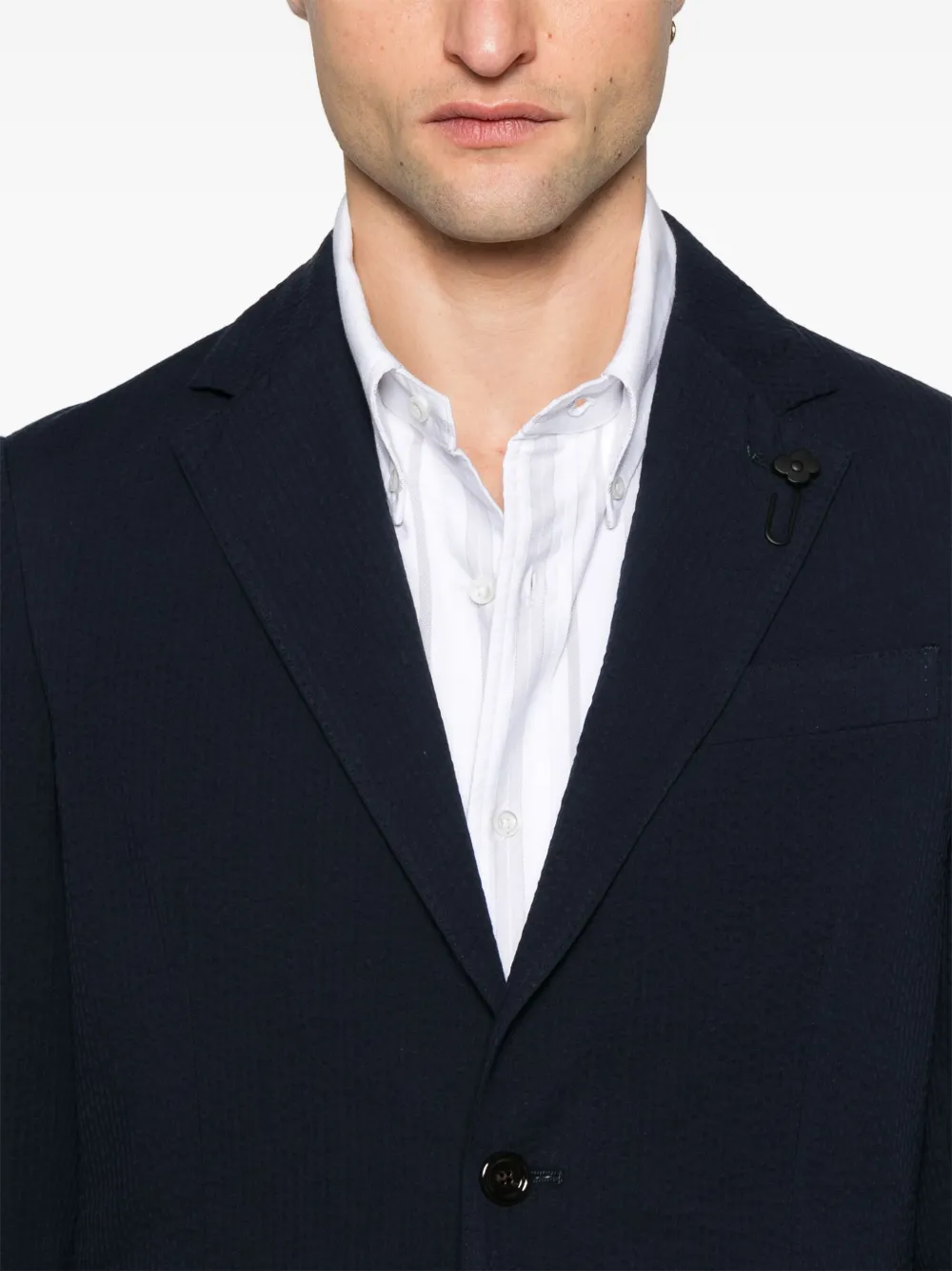 Lardini Blazer met broche Blauw