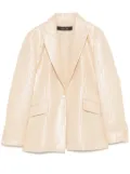 Federica Tosi sequined blazer - Neutrals