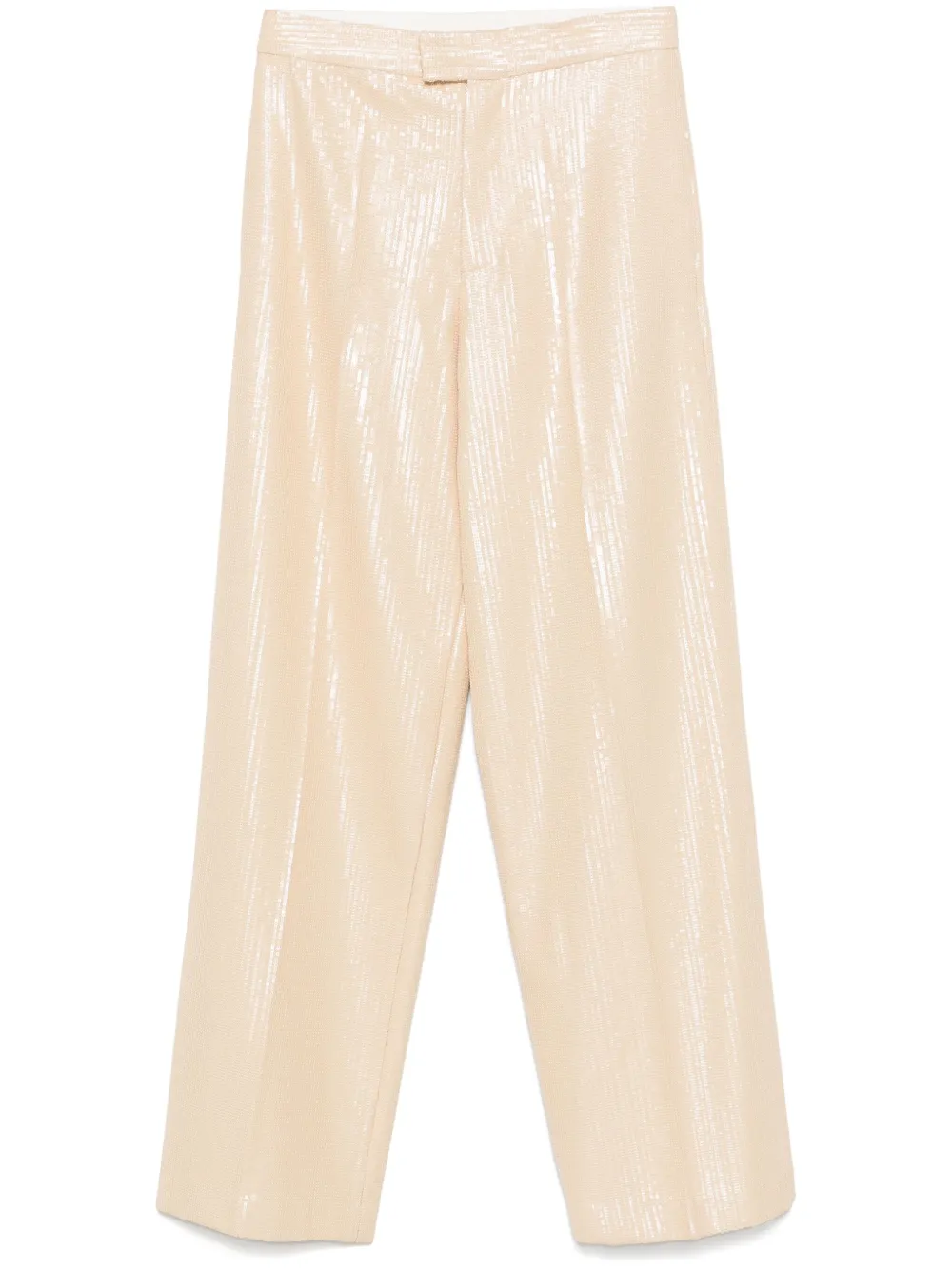 Federica Tosi Broek met pailletten Beige