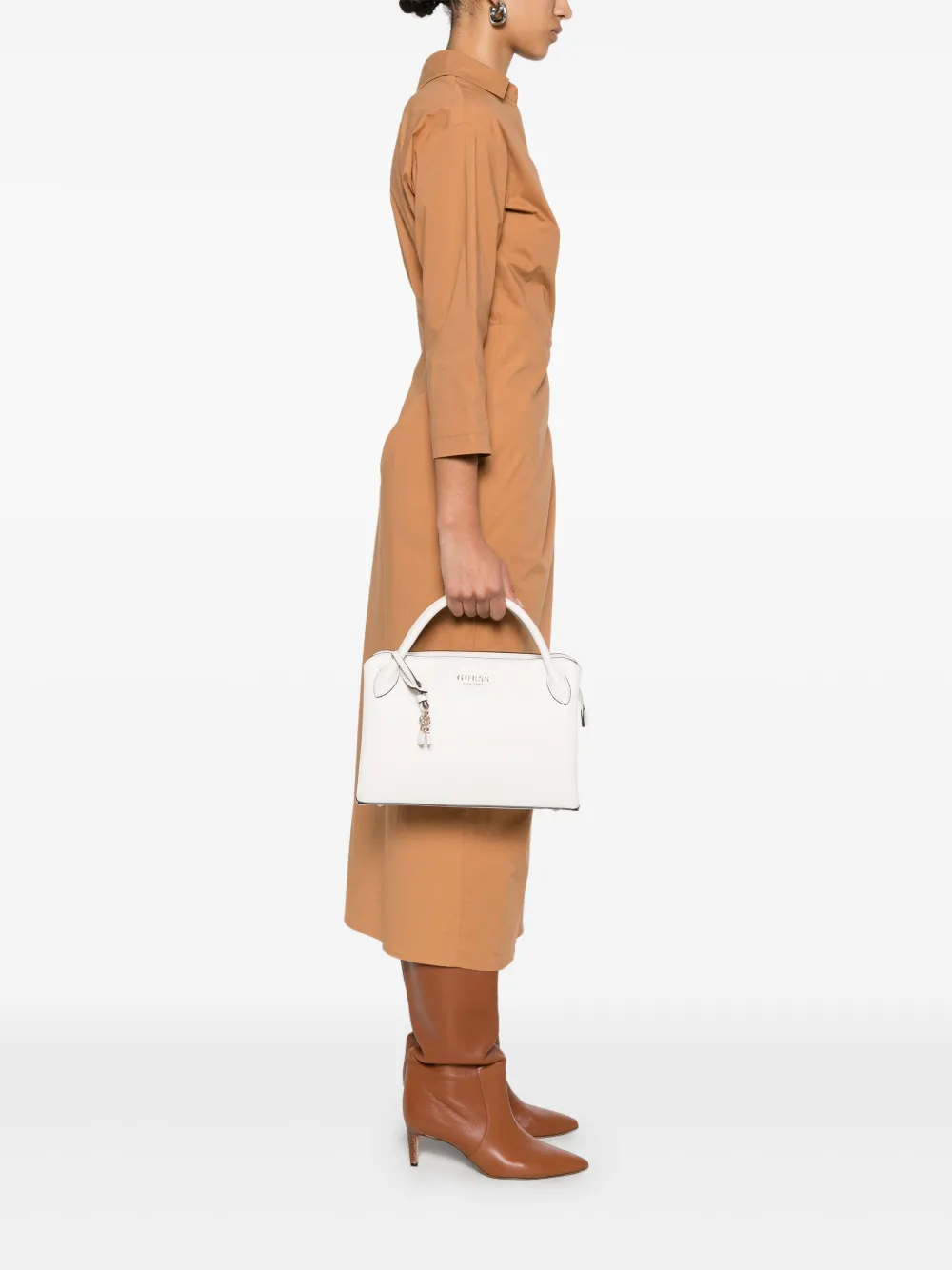 GUESS USA Shopper met logo Beige
