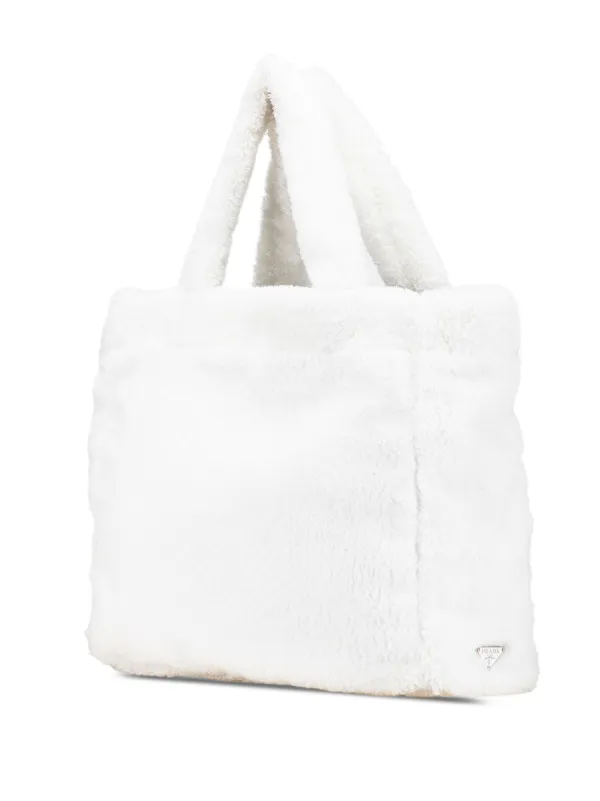 Prada Pre-Owned 2000-2024 Spugna Terry Cloth Logo Tote Bag