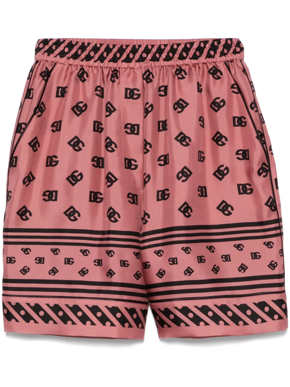 Dolce & Gabbana Zijden pyjamashorts Roze