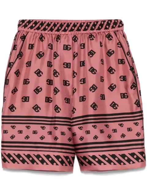 Dolce & Gabbana shorts de pijama de seda