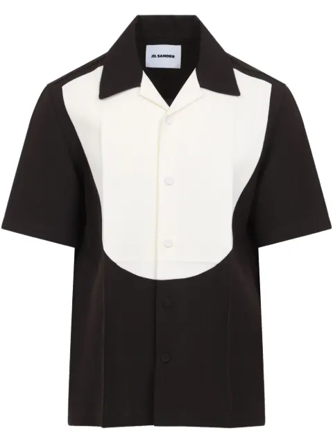 Jil Sander camisa con diseño de dos tonos