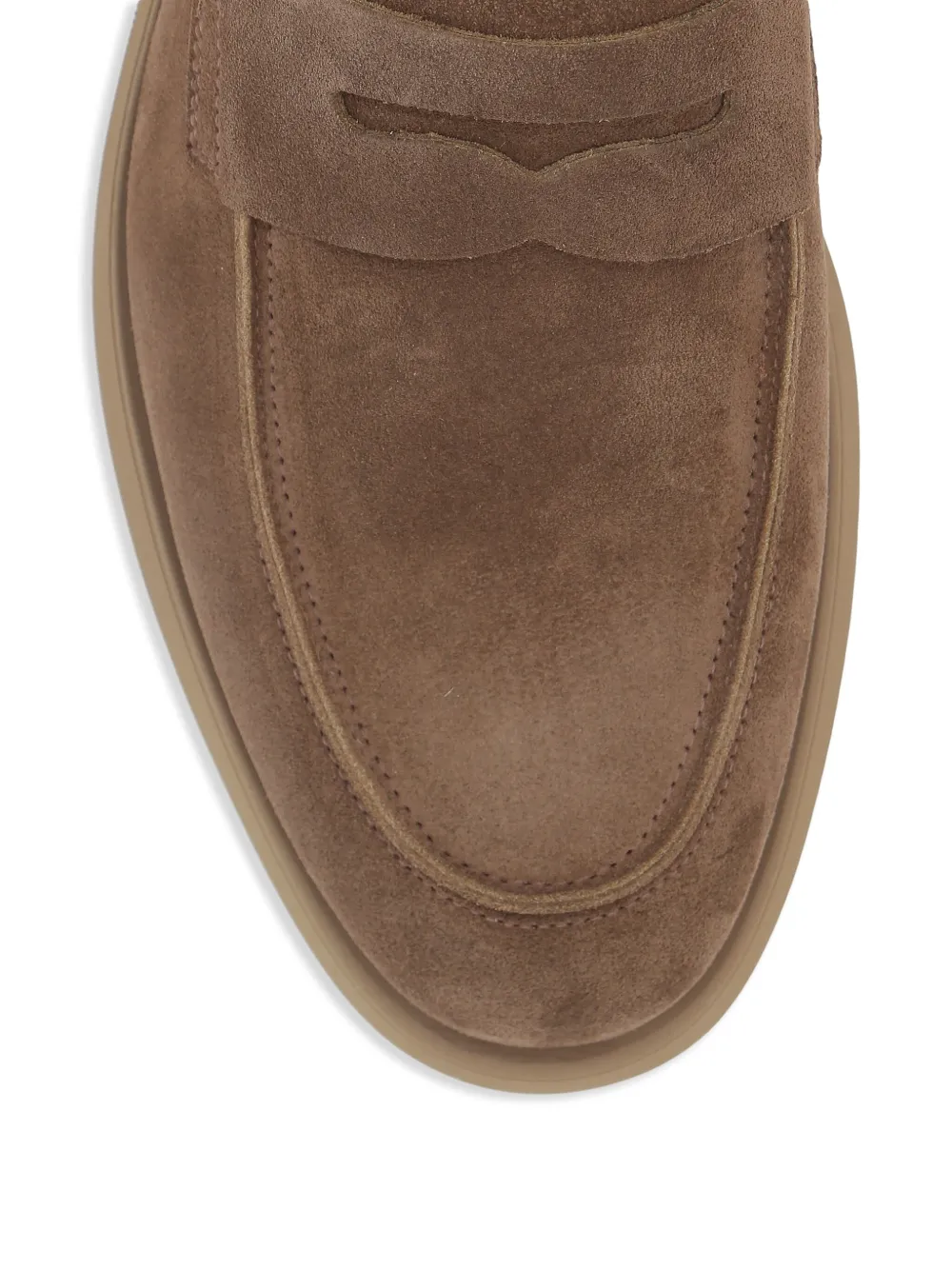 Doucal's Leren loafers Bruin